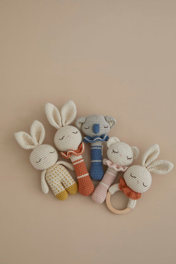 Hochet Lapin Terracotta