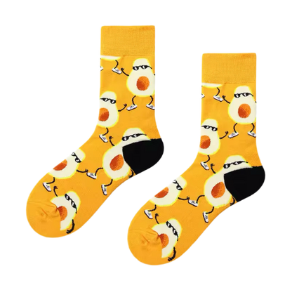 chaussettes funky avocat mrcol