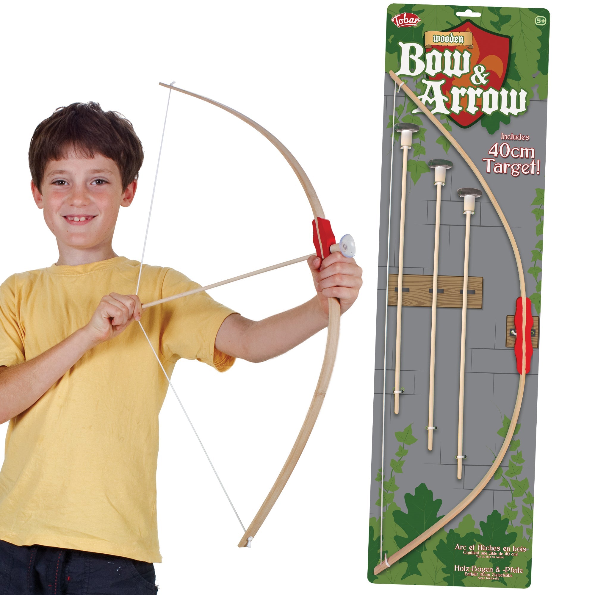 WOODEN BOW AND ARROWS