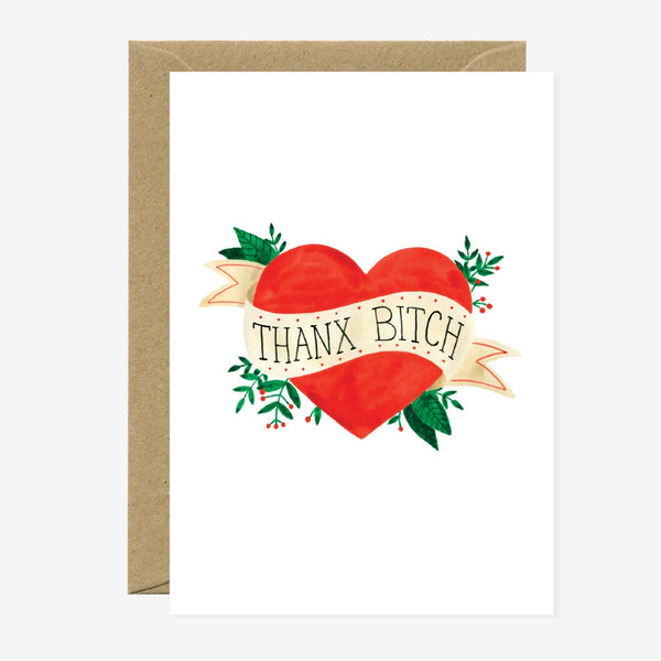 Thanx Bitch - Carte de remerciements