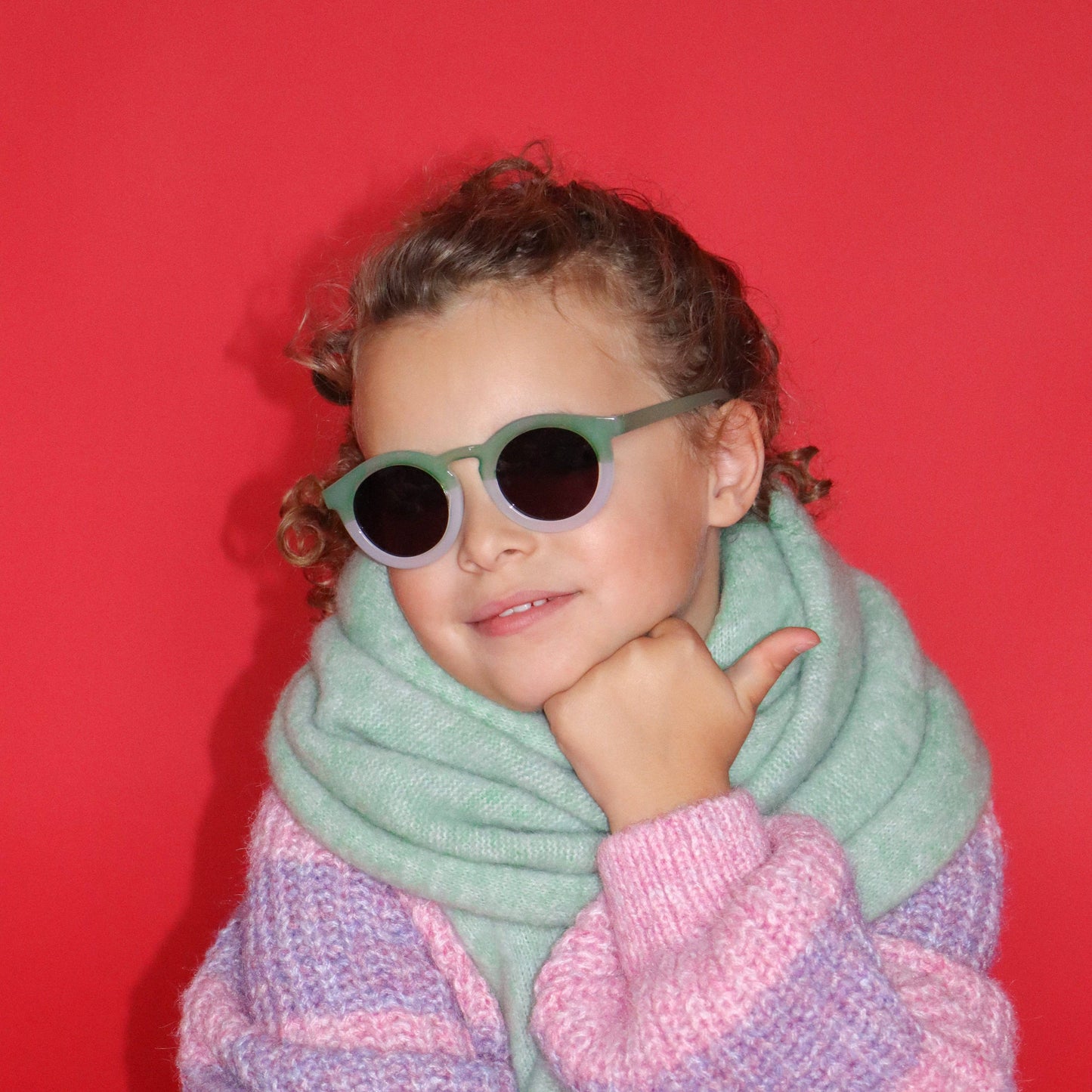 Children's Sunglasses - Category 3 - Two-Tone Transparent