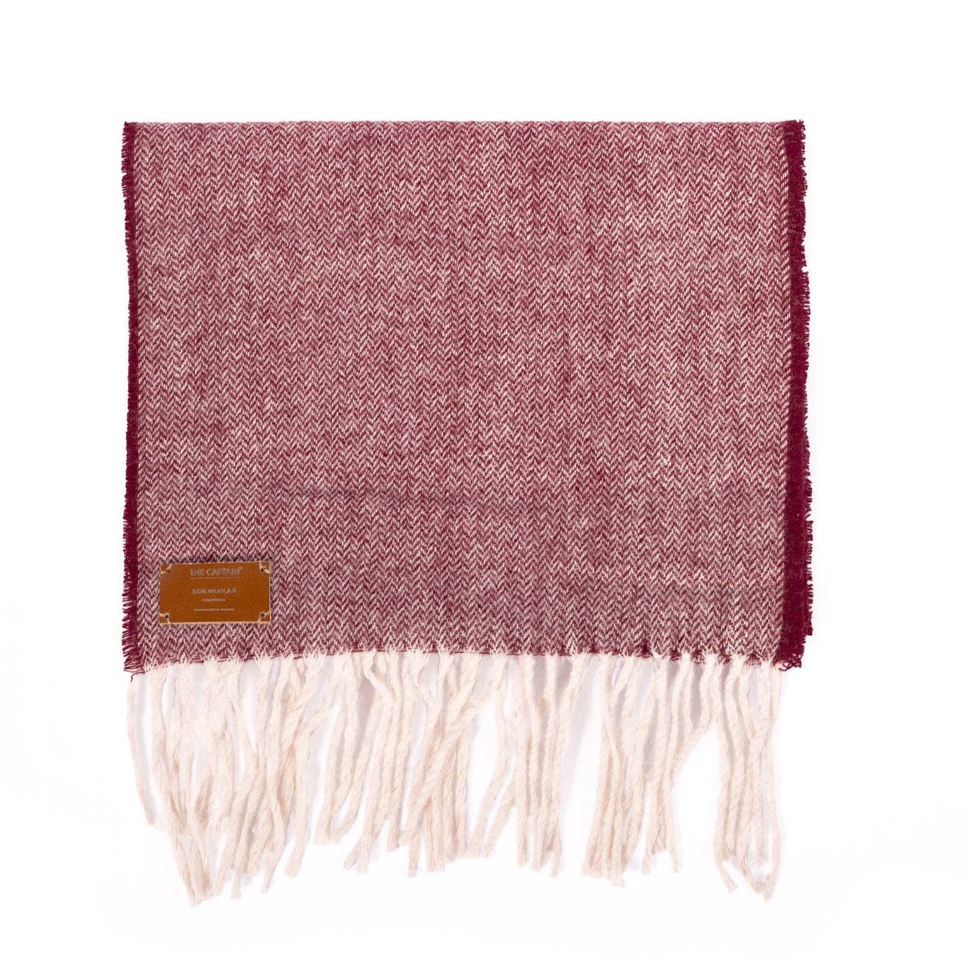 Bordeaux wool scarf