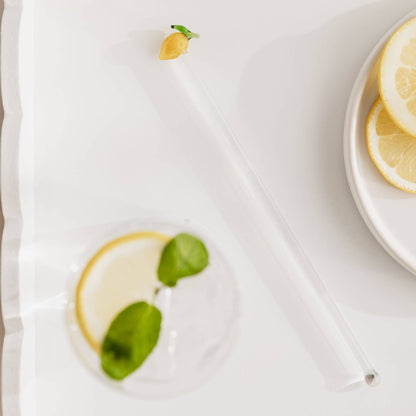 Agitateurs à cocktail en verre Citron