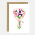 Easter Bouquet Bunnies - Carte de Voeux