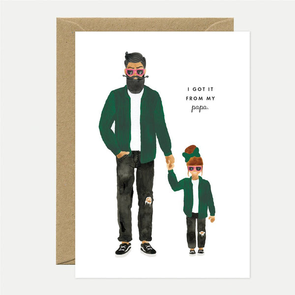 Papa Daughter - Carte de voeux