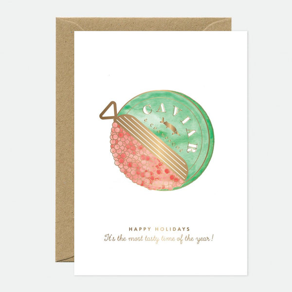 Caviar - Greeting card - Gold foil