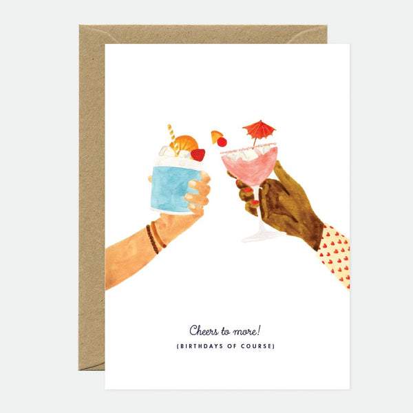 Cheers to more - Greeting card