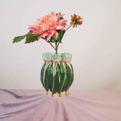 Vase Tulipes - Menthe/Vert