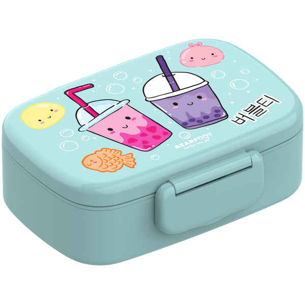 Kids' Bento Box with Compartments, Leakproof - BubbleTea, Mint