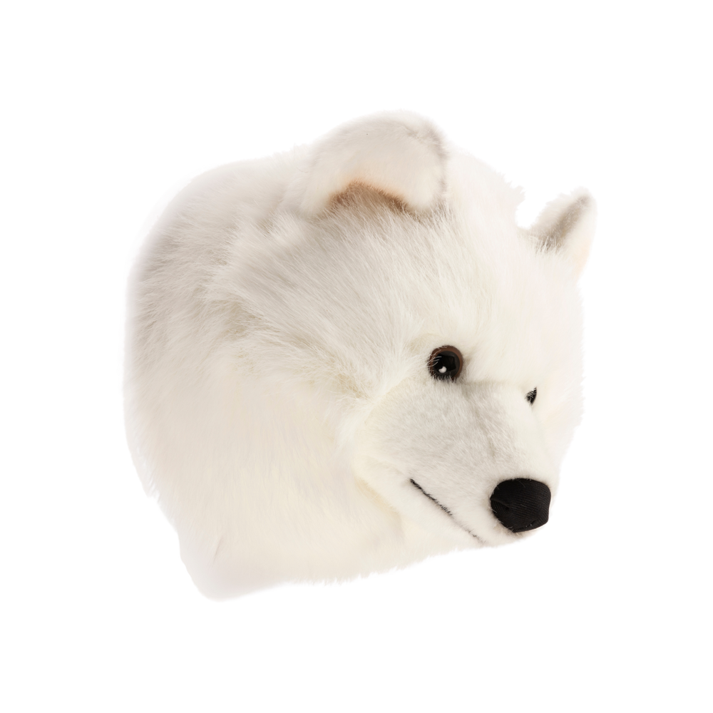 Décoration murale peluche Lucy le White wolf