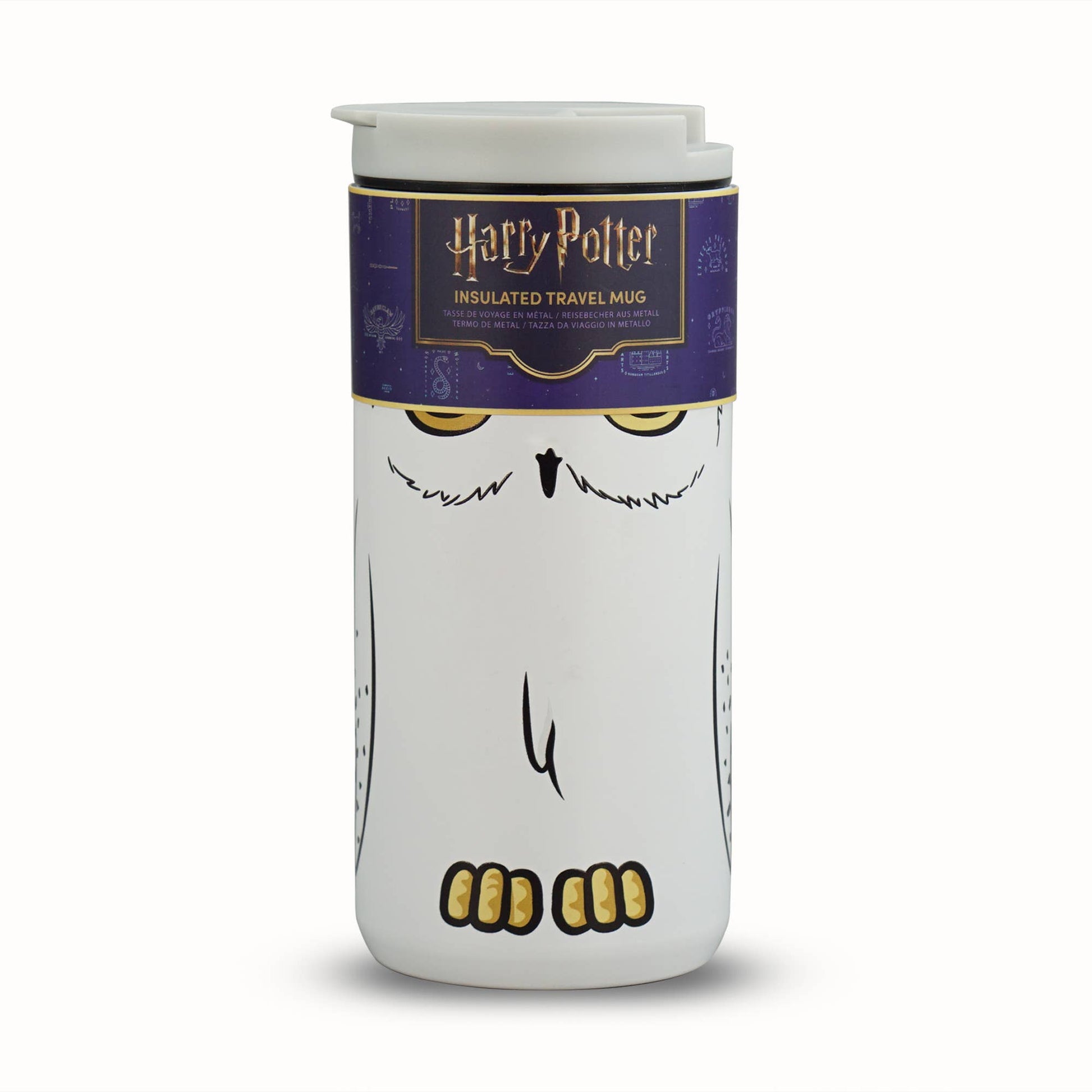 Mug de voyage en métal Harry Potter - Hedwige 350 ml