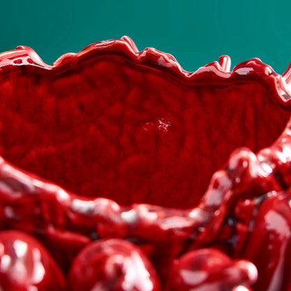 Chili vase, burgundy