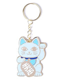 Porte-clés Chat Chanceux Bleu