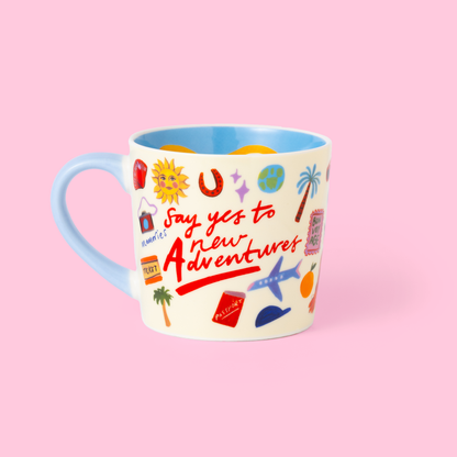 Adventures Mug “Say yes to new Adventures!” »