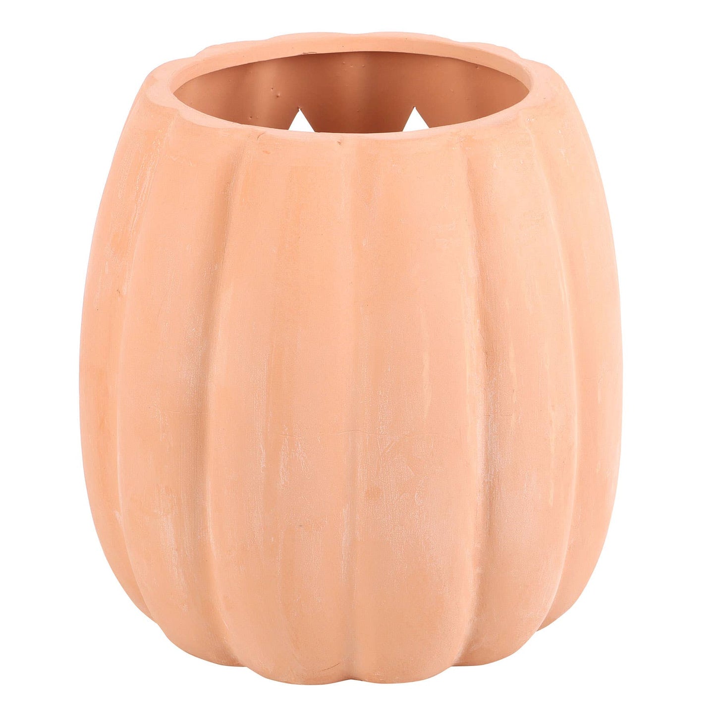 25cm Terracotta Halloween Pumpkin Decoration