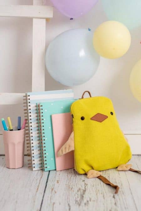 Crochet Chick Backpack – Yellow