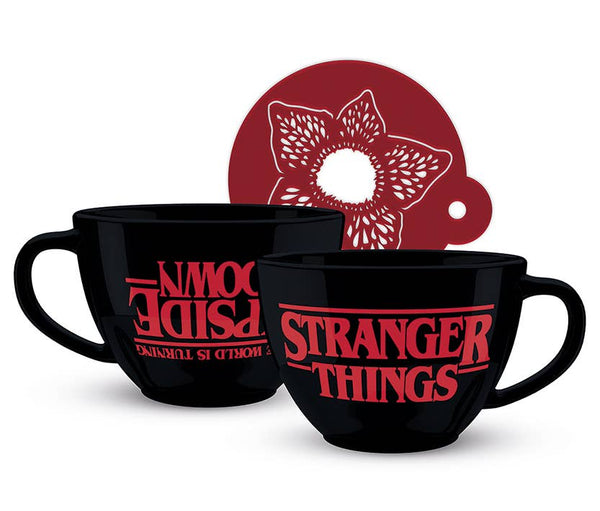 Stranger Things Mug and Stencil - Upside Down