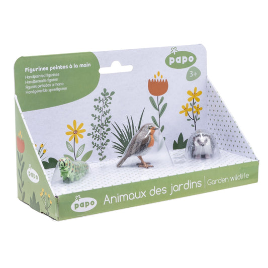 Insect set (Hedgehog - Robin - Caterpillar)