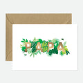 Papa Plants - Carte de vœux - Feuille d'or