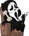 Figurine Ghost Face Lounging