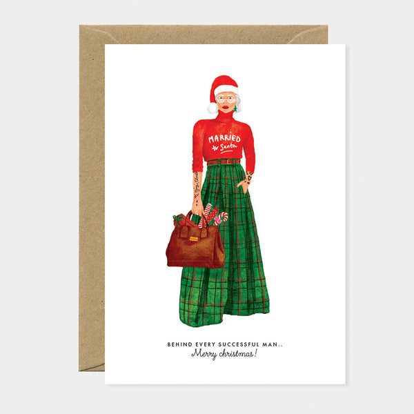 Married to Santa - Greeting card