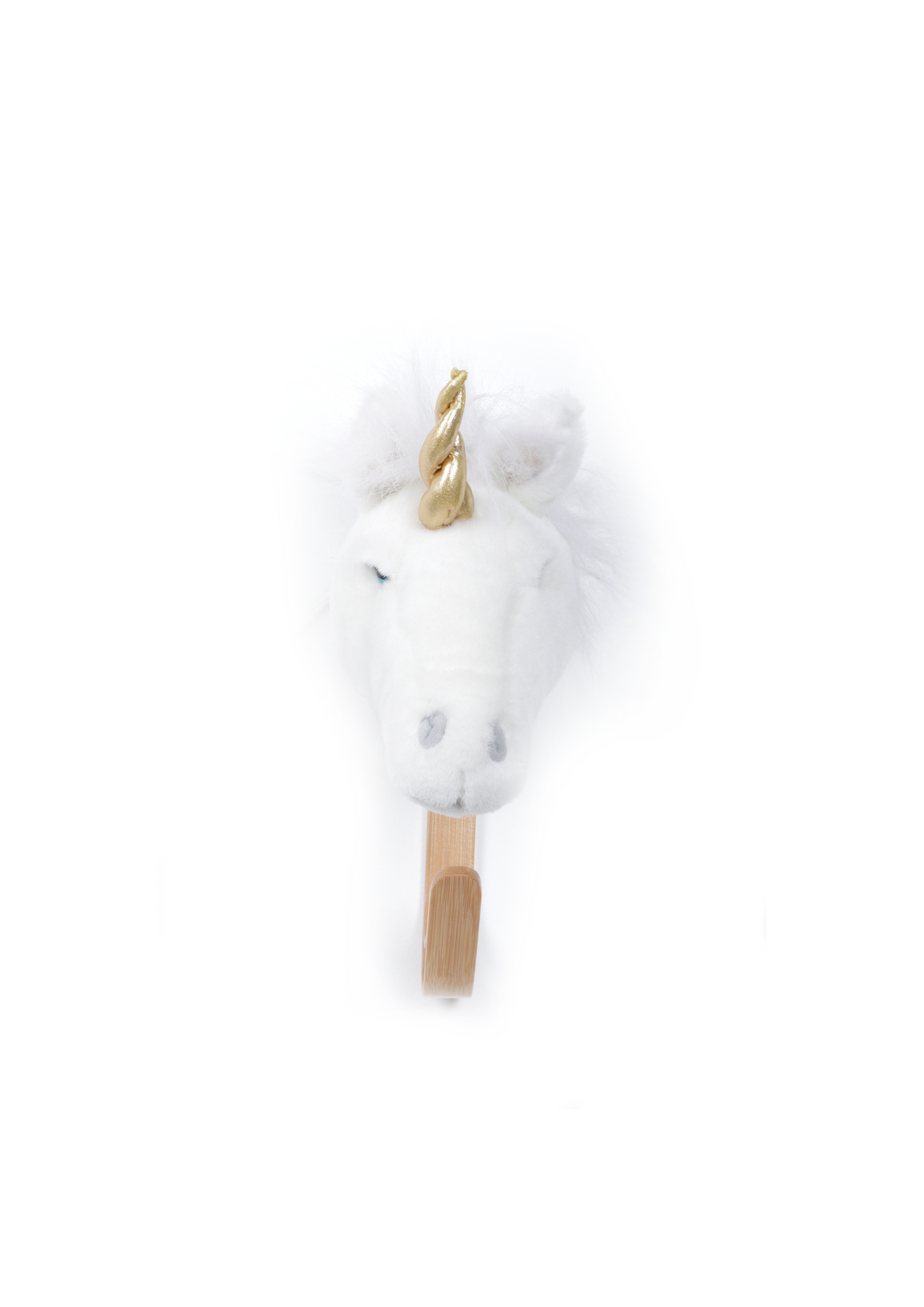 Porte-manteau peluche licorne blanche
