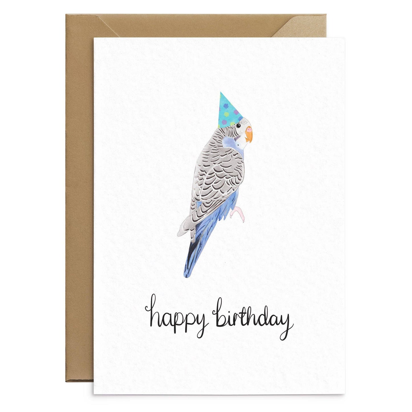 Parakeet Birthday Card