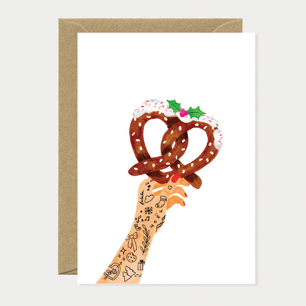 Christmas pretzel - Greeting card