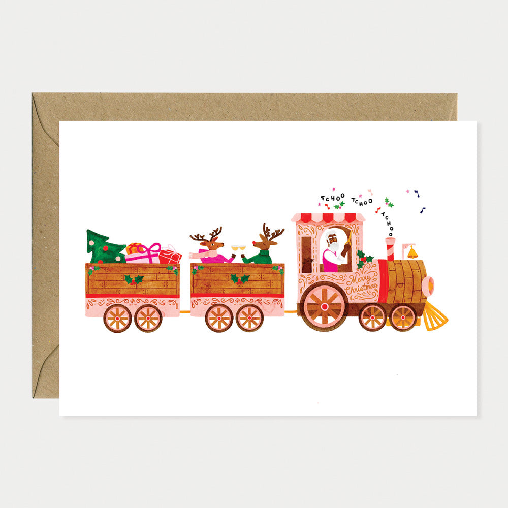 Christmas train - Greeting card