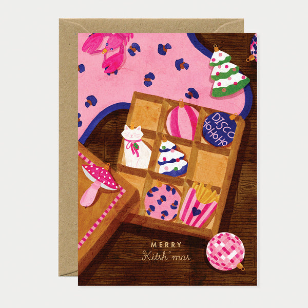 Merry kitshmas - Greeting card - Gold Foil