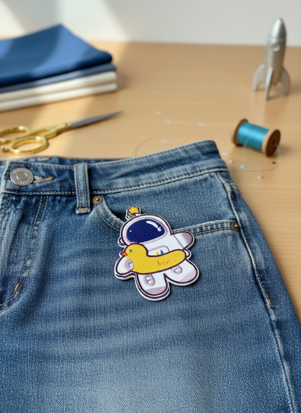 Patch thermocollant Astronaute avec bouée Canard