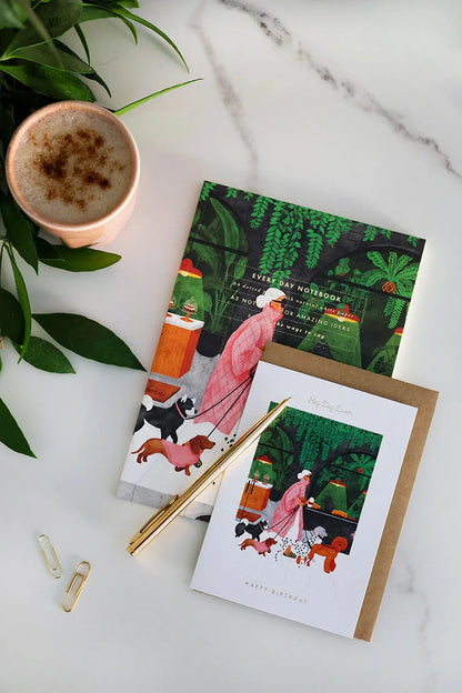 Birthday dog lovers - Greeting card - Gold Foil
