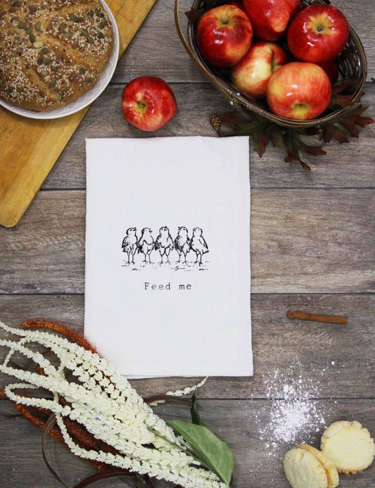 Feed Me Tea Towel