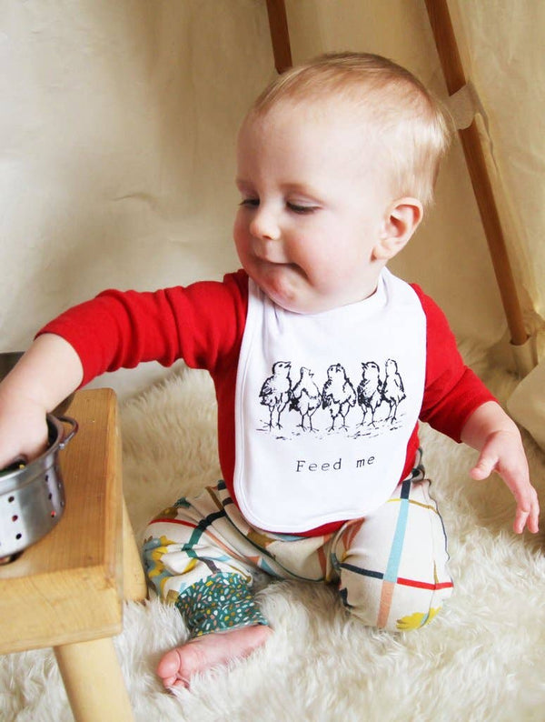 Feed Me Chicks Bib