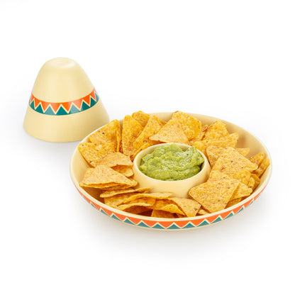 Le plateau de nachos et trempette mexicaine