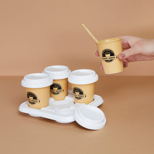 Jeu de tasses à café à emporter
