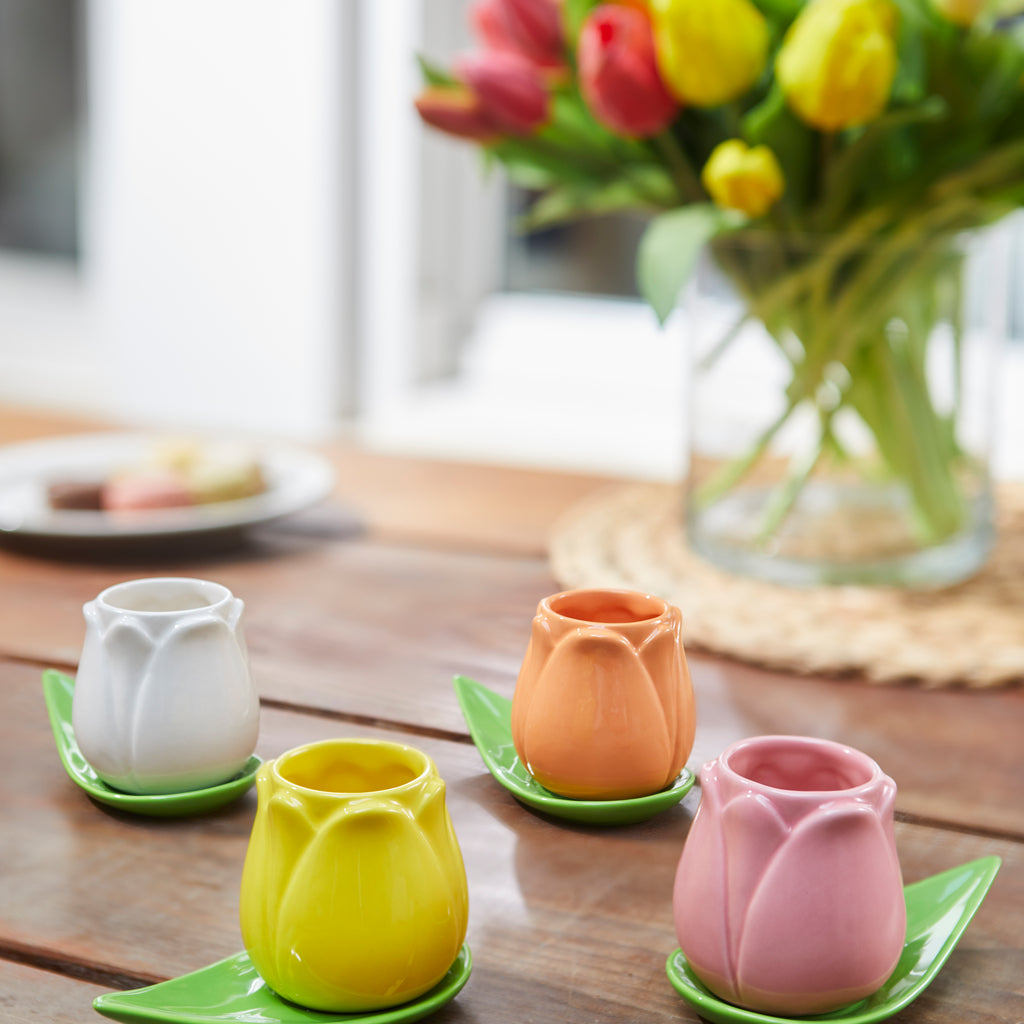 Tulip Coffee cup set x4
