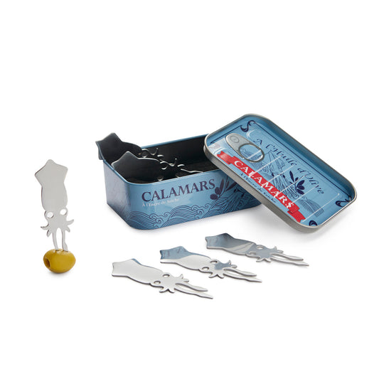Canned Squid Snack Forks