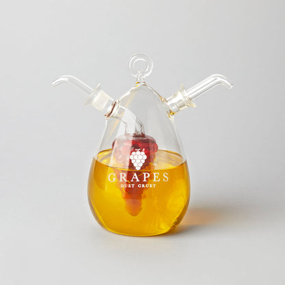Double Cruet with Grapes