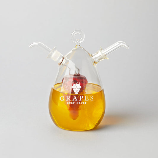 Double Cruet with Grapes