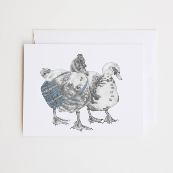 Pepe &amp; Rory Peterborough Duck Ticket Card