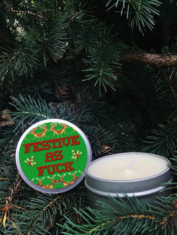 Festive as Fuck Christmas Scented Candle