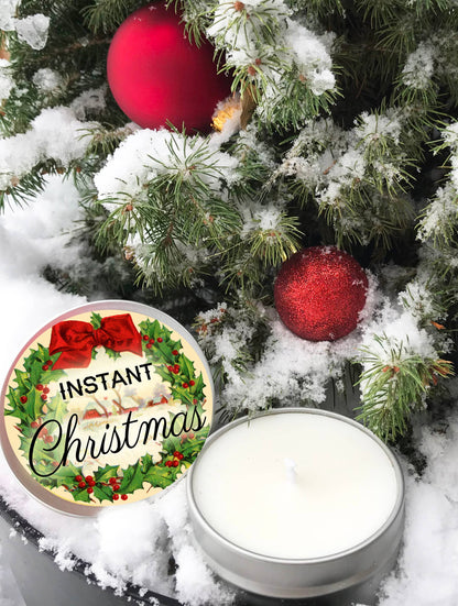 Instant Christmas scented candle