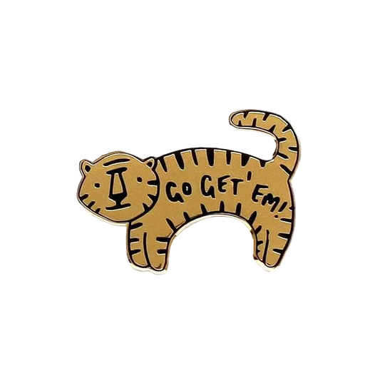 "Go Get 'Em" Tiger Pin