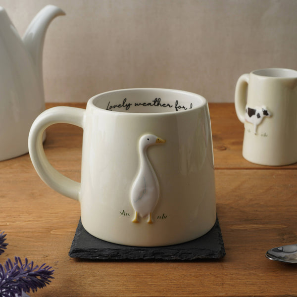 "Lovely Weather For Ducks" Duck Mug
