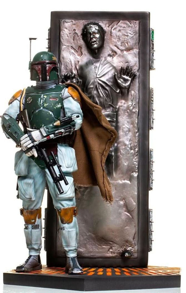 Boba Fett & Han Solo in Carbonite Deluxe Statue - Star Wars - Art Scale 1/10