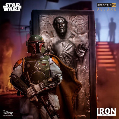 Boba Fett & Han Solo in Carbonite Deluxe Statue - Star Wars - Art Scale 1/10 - Iron Studios