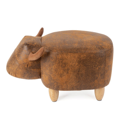 Tabouret La Vache – Similicuir & Bois