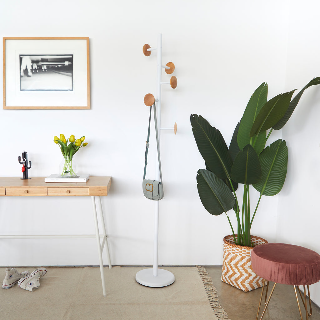 Shiitake Coat Rack – Wood & Steel