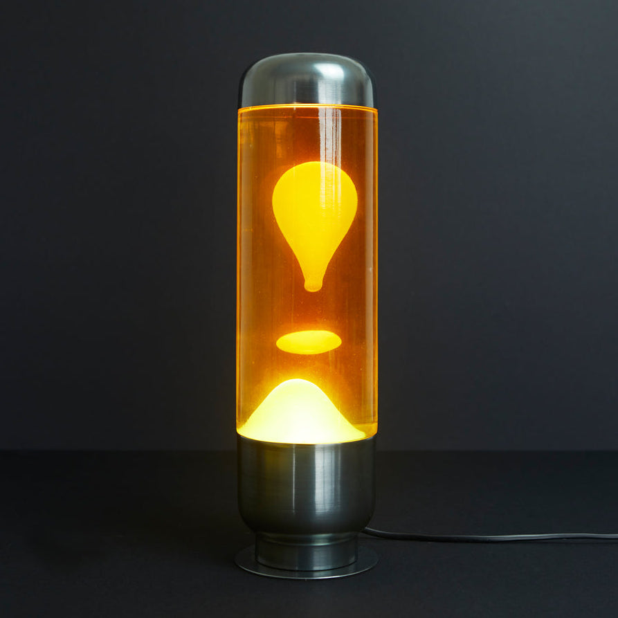 Lampe à lave Capsule - Orange/Jaune